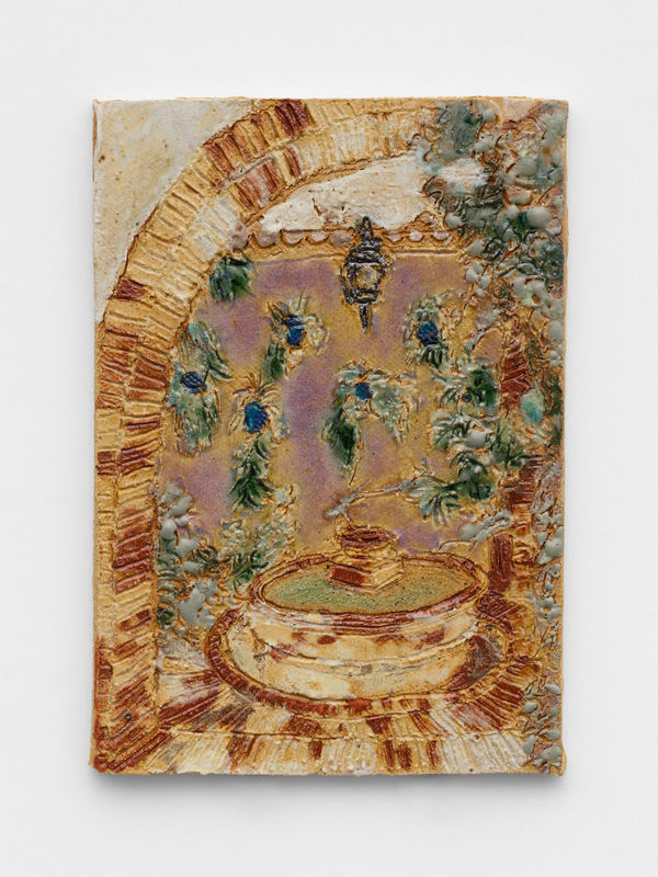 Raina Lee, Cordoba Courtyard, stoneware, 6.5 x 4.5in