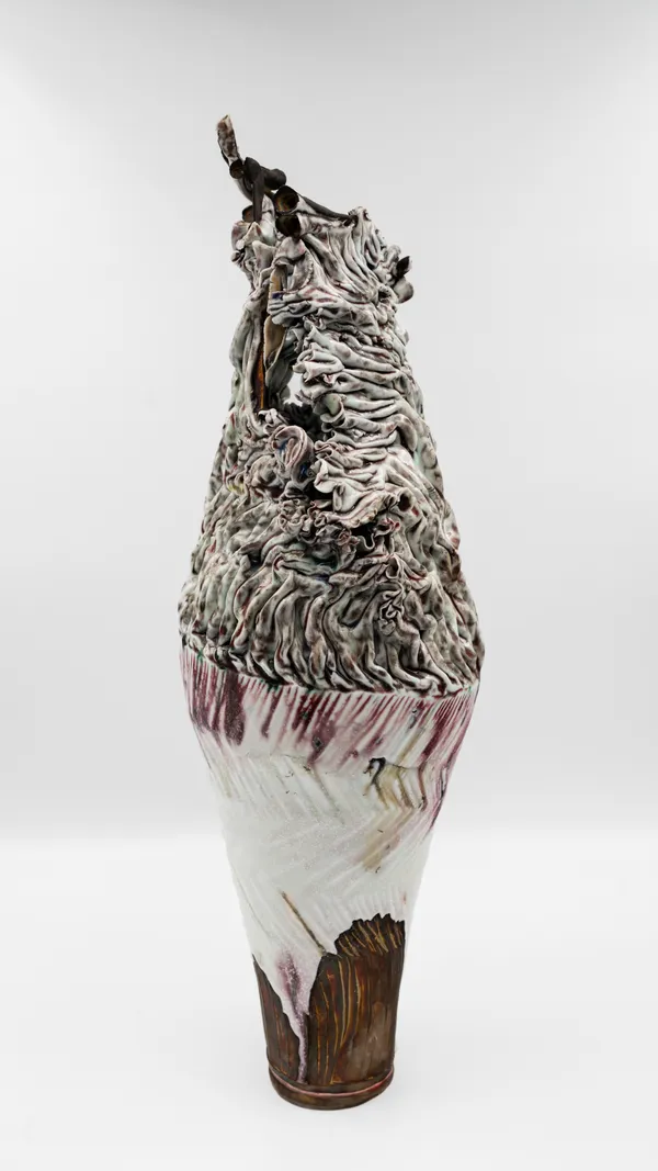 Kentaro Kawabata, Tall Vase “Roco”, 21 1/4 x 7 x 7 in