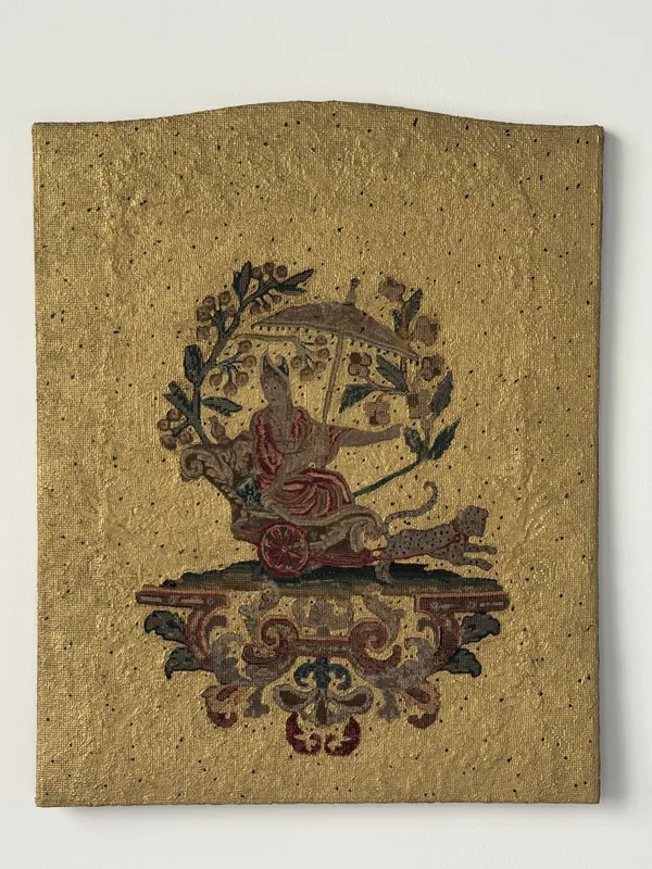 Renaud Auguste-Dormeuil, Tapisserie dite du tigre en balade, Hope It Was Worth It (Ciel du 14 septembre 1901, (Washington), intronisation de Théodore Roosevelt), 2025