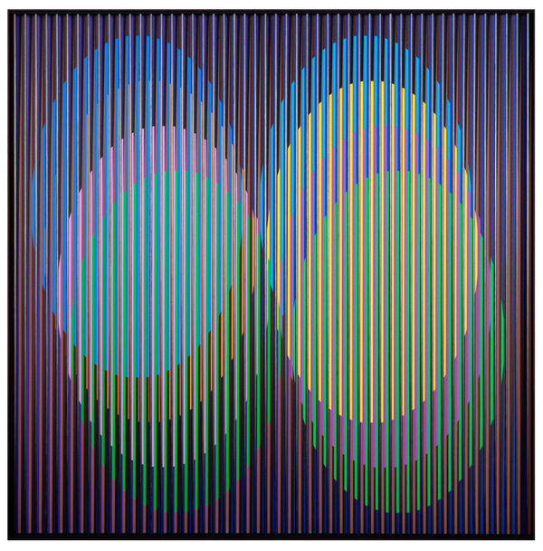 Carlos Cruz-Diez, Chromointerference Spatiale Paris A , 2015