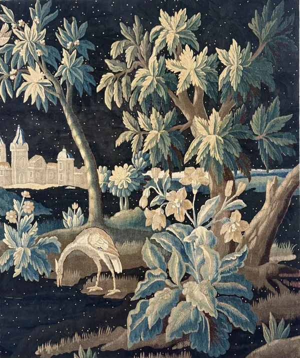 Renaud Auguste-Dormeuil, Tapisserie au héron buvant, Hope It Was Worth It (Ciel du 21 juin 1791 - Varenne - Arrestation du roi Louis XVI dans sa fuite), 2023