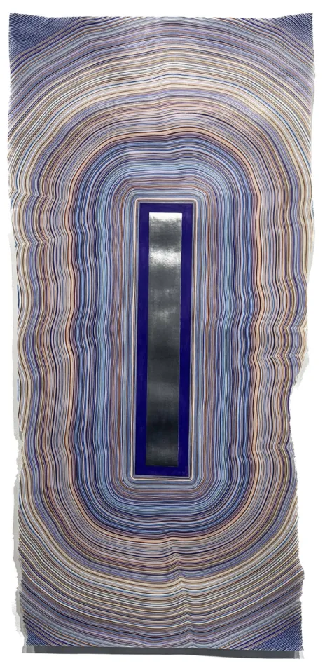 Purple Window. Shown unframed.