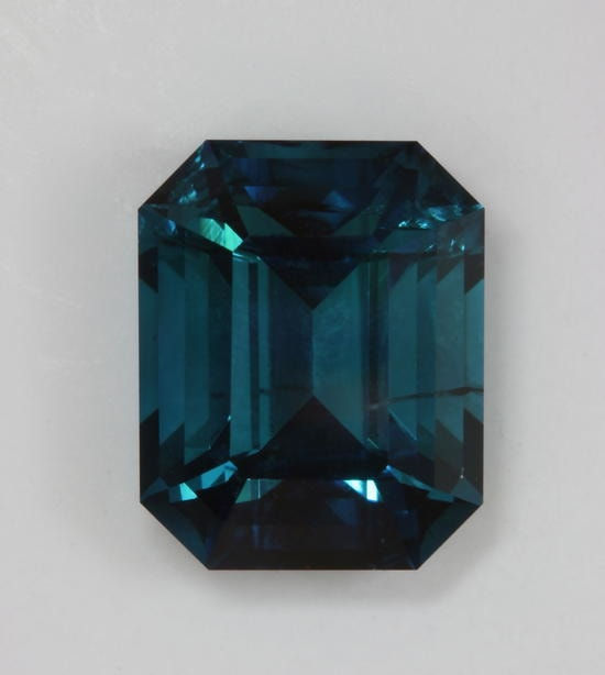 Blue Emerald Cut 4.11 ct