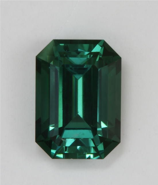 Blue Green Emerald Cut 1.19 ct