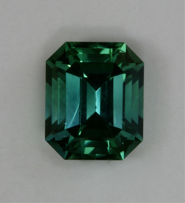 Blue Green Emerald Cut 1.17 ct