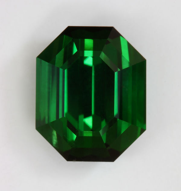 Blue Green Emerald Cut 4.35 ct