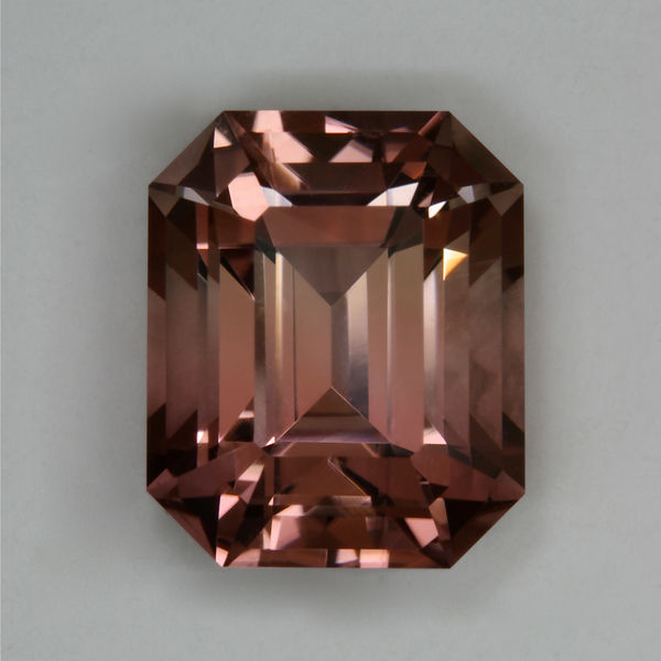 Pink Peach Emerald Cut 4.10 ct