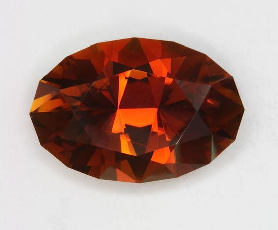 Brown orange Oval 4.30 ct