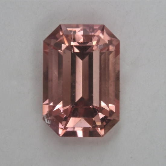 Peach Emerald Cut 0.84 ct