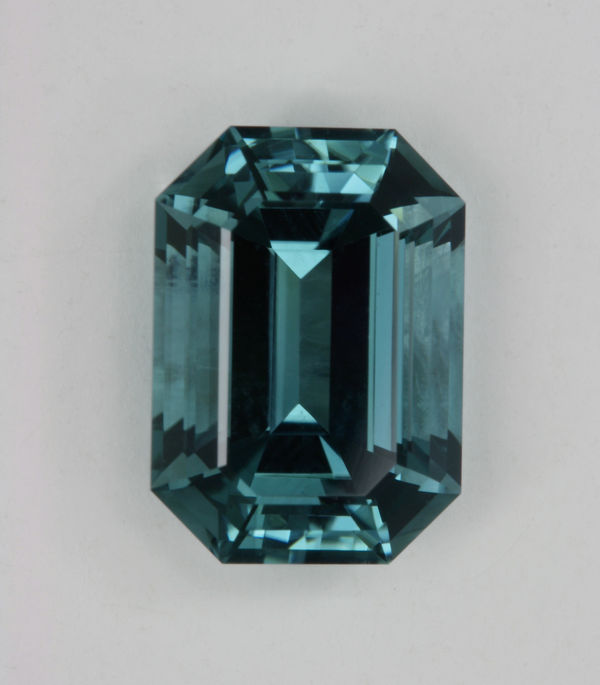 Blue Emerald Cut 3.21 ct
