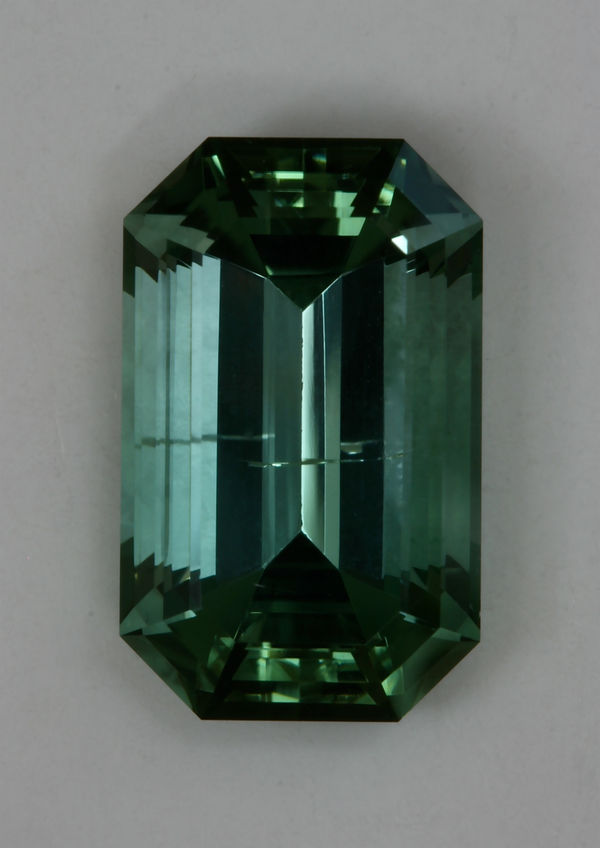 Blue Green Emerald Cut 4.41 ct