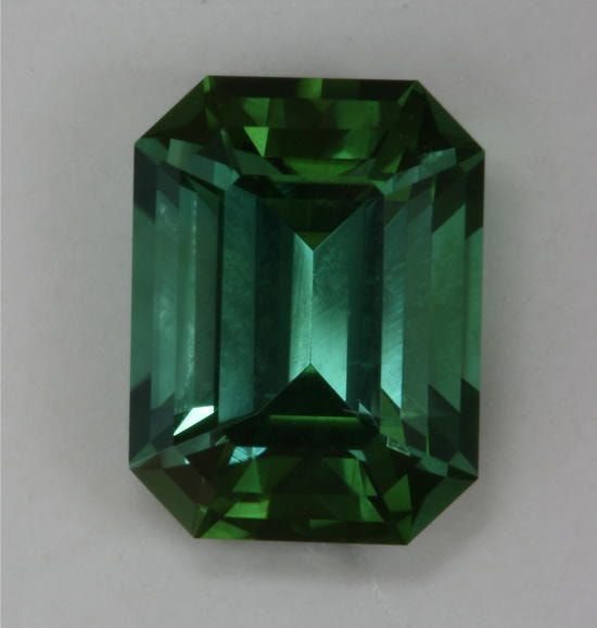 green Blue Emerald Cut 1.88 ct