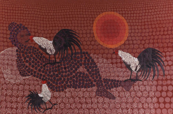 Selma Gürbüz, Woman With Roosters, 2011