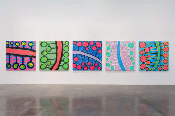 Mohamed Ahmed Ibrahim, Installation view, Mohamed Ahmed Ibrahim, Memory Drum, Lawrie Shabibi, Dubai, 2020