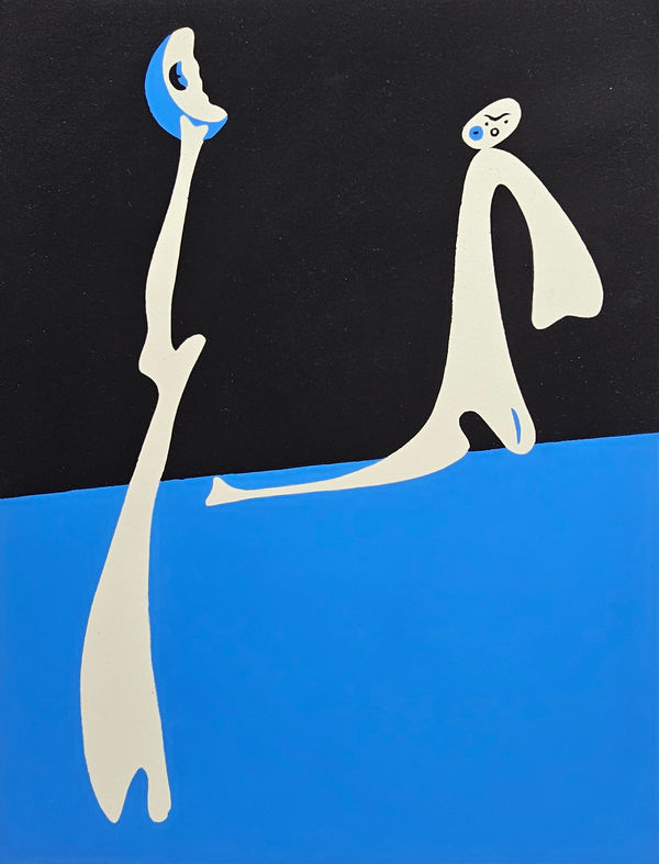Joan Miró, Composition Surréaliste. Bleu, 1934