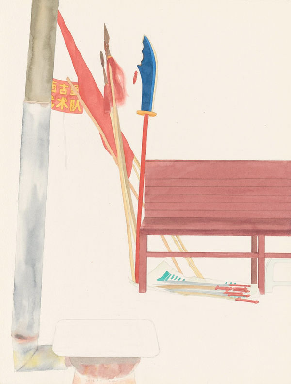 Luan Xueyan 栾雪雁, SmallLandscape_YuxianGuchengTemple2016/4小风景_蔚县故城寺2016/4 , 2016