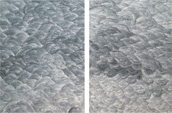Man Fung-yi 文鳳儀, White Embroidery No.1 & No.2, 2008