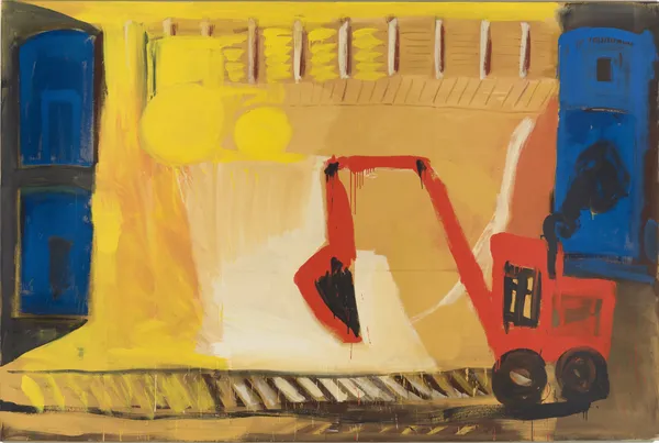 Karl Horst Hödicke 卡尔·霍斯特·霍迪克, Baugrube III, 1988