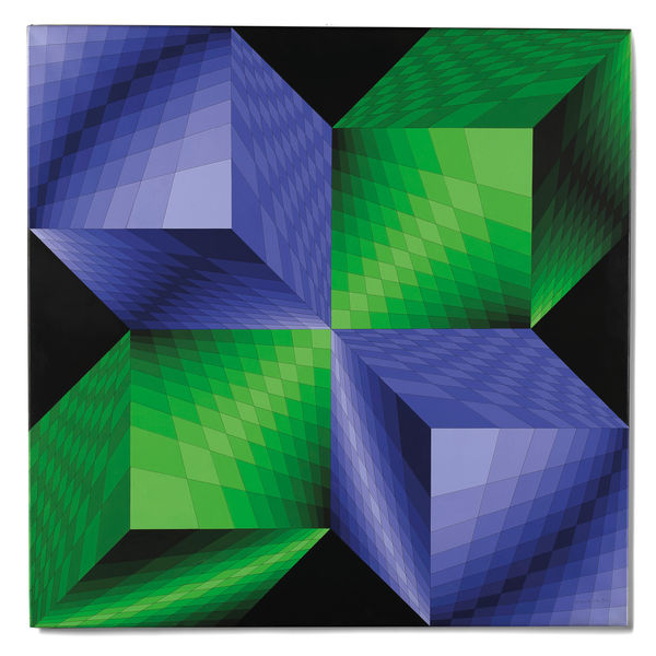 Victor Vasarely, KAT-KUB, 1973-75