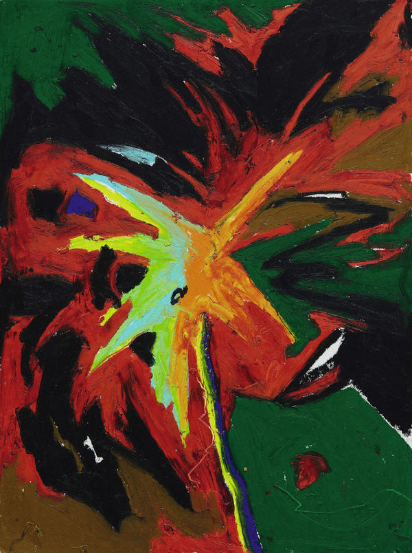 Harold Ancart Untitled, 2016 Oil-stick and colour pencil on paper 79.1 x 59.4 cm. 31 ⅛ x 23 ⅜ in.