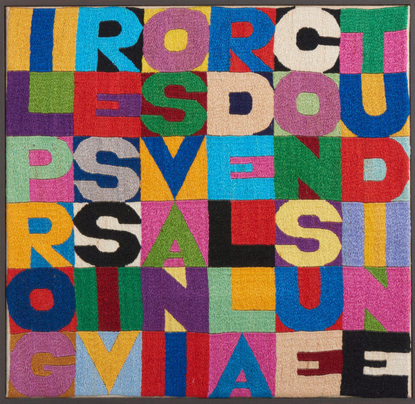 Alighiero Boetti, Il Progressivo Svanir della Consuetudine, 1988