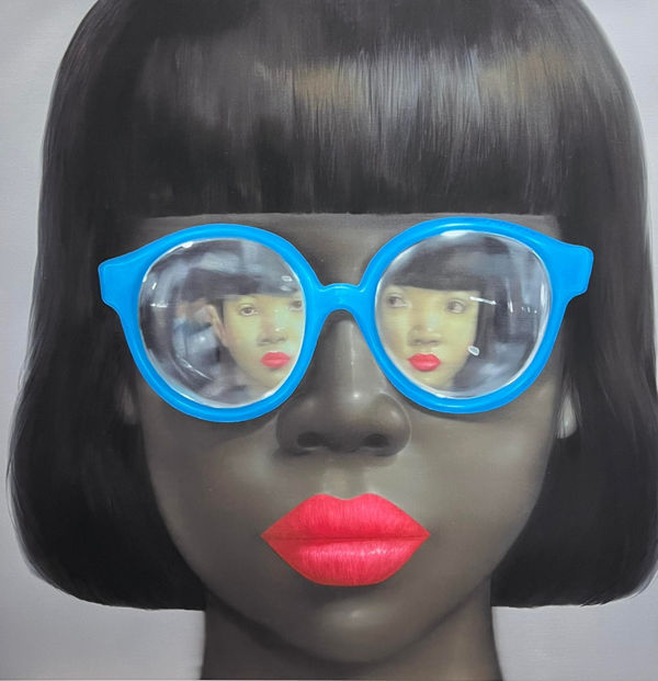 Attasit Pokpong, Blue Glasses And My Lady, 2018