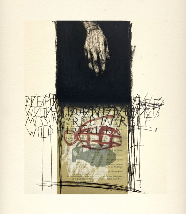 Marcus Rees Roberts, Red Marble, Wild Flowers 2, 2024