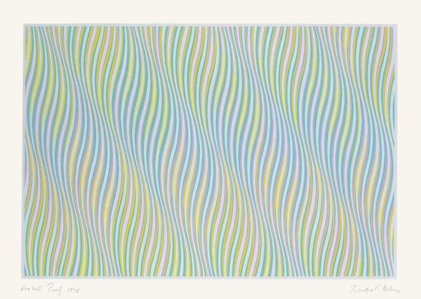 Bridget Riley, Untitled (Blue), 1978