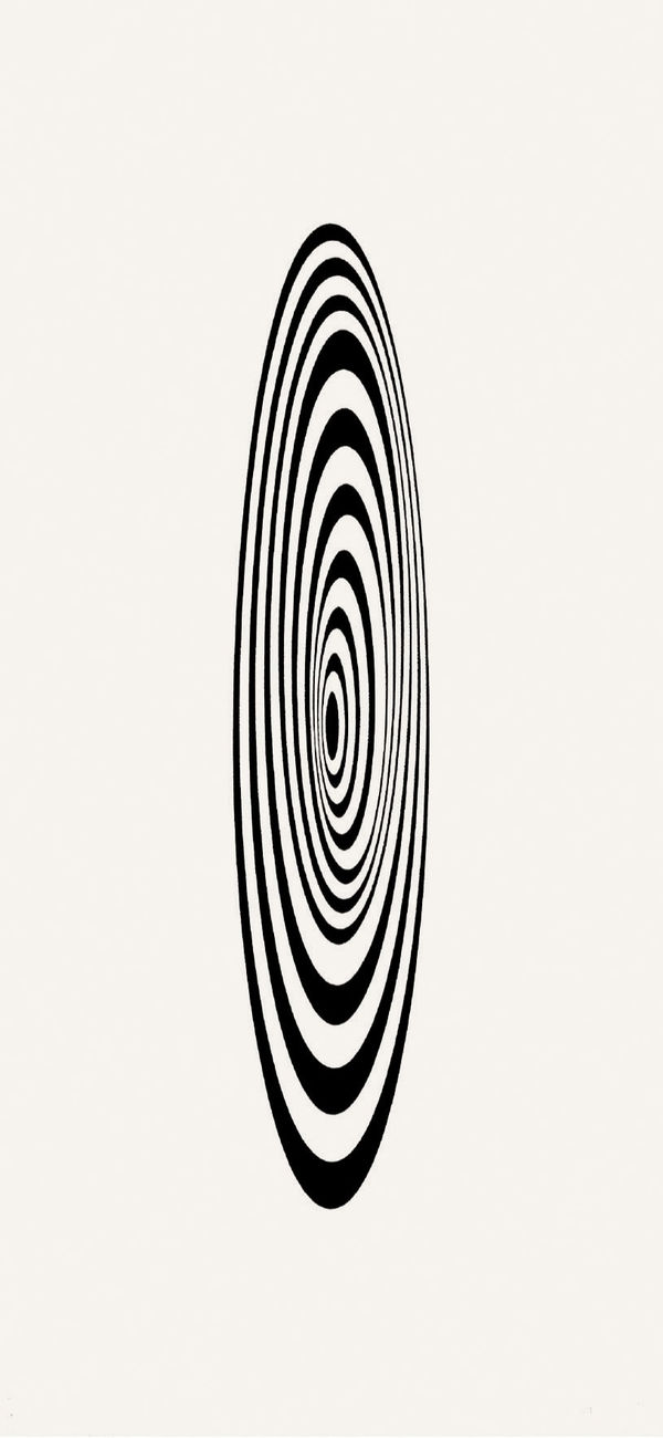 Bridget Riley, Untitled (Oval Image), 1964