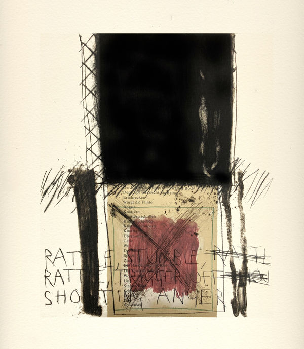 Marcus Rees Roberts, Red Marble, Wild Flowers 14, 2024