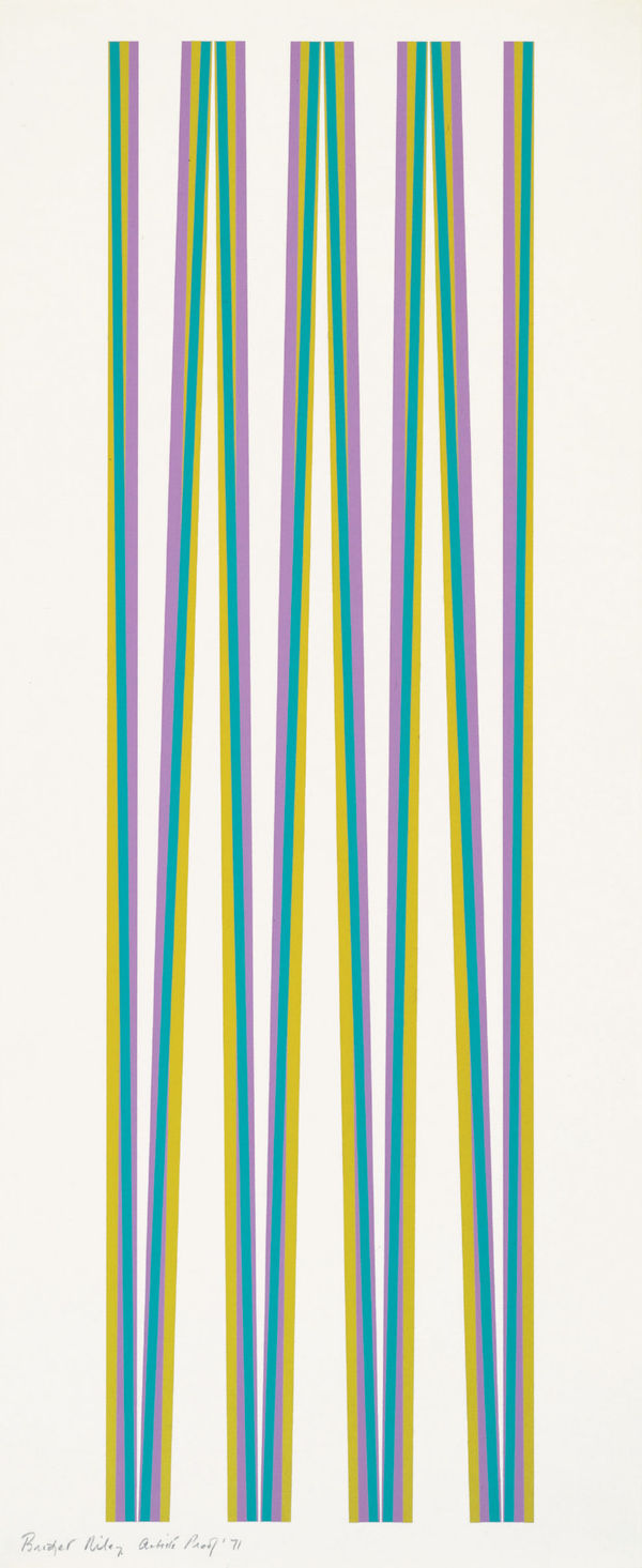 Bridget Riley, Untitled [Elongated Triangles 4] , 1971