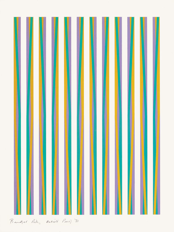 Bridget Riley, Untitled (Chicago Eight), 1971