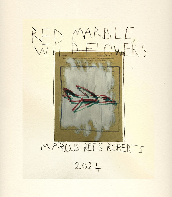 Marcus Rees Roberts, Red Marble, Wild Flowers Title, 2024