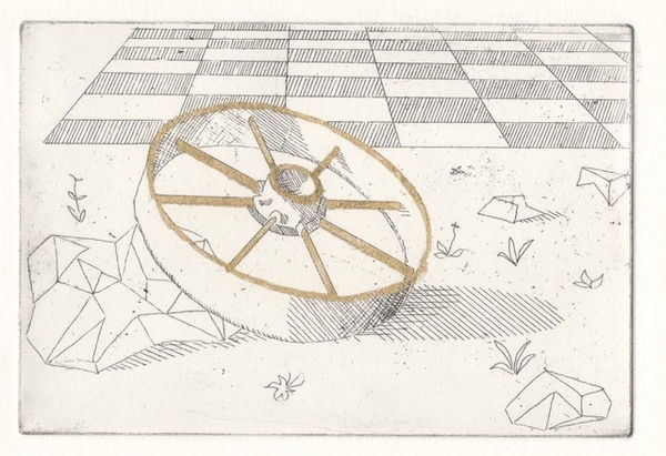 Alexander Massouras, Lying not far from a golden wheel, (Mine 5), 2021-2016