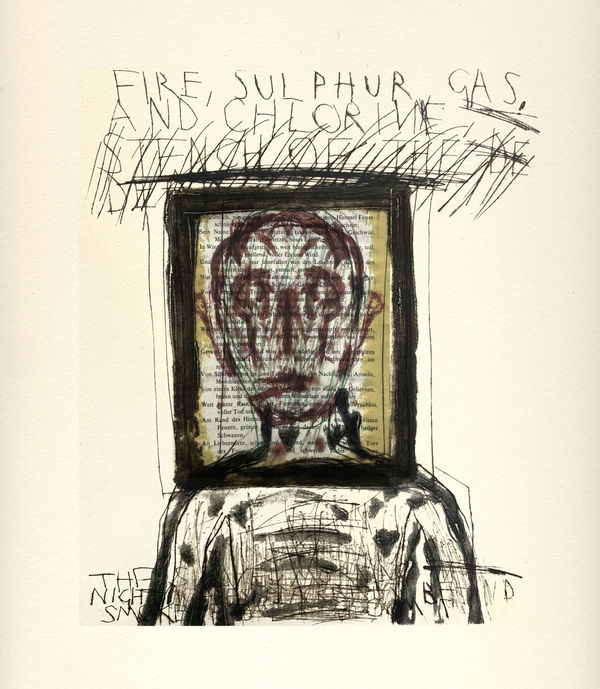 Marcus Rees Roberts, Red Marble, Wild Flowers 5, 2024