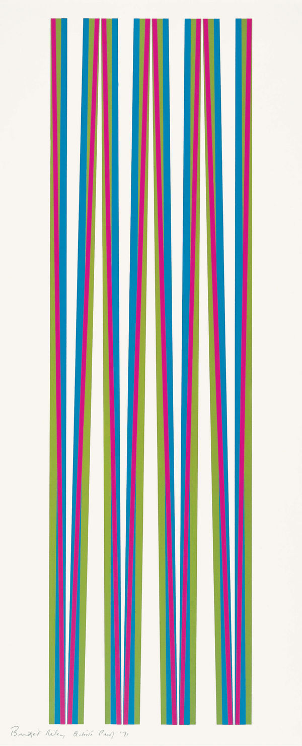 Bridget Riley, Untitled [Elongated Triangles 5] , 1971