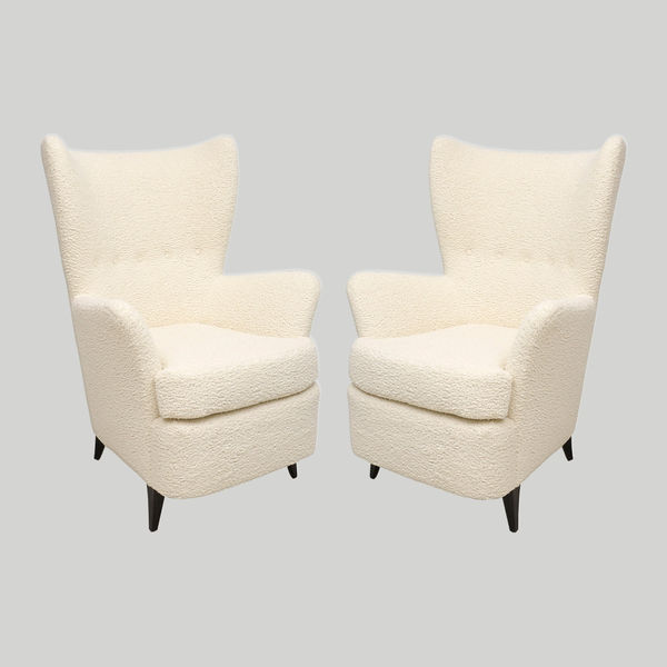 Pair of Italian Mid-Century Modern Lounge Chairs