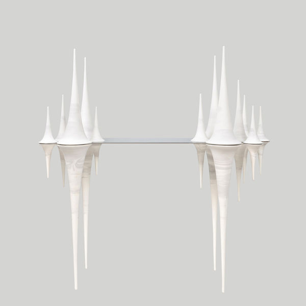 Bespoke French Ceramic Pseudosphere Console