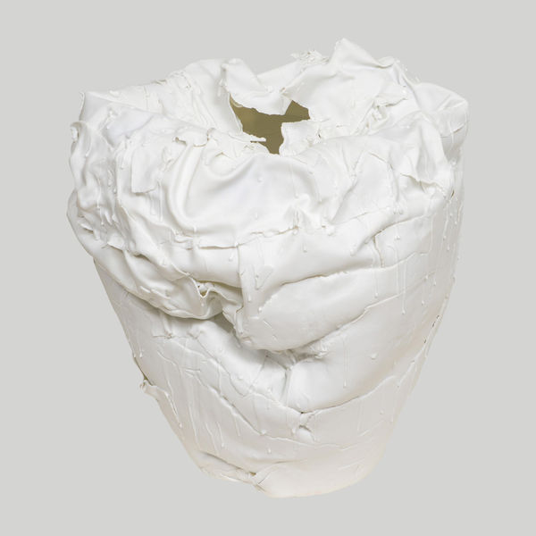 French Bespoke Sculptural Porcelain Vase