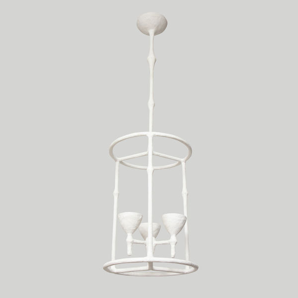 Custom Plaster Alard Three-Light Fixture