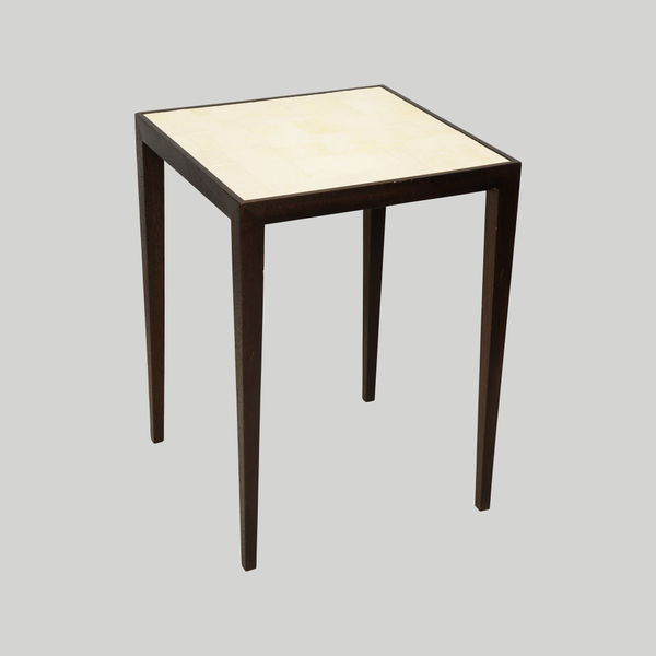 Custom Mahogany Table with Shagreen Top in the Jean Michel Frank Manner