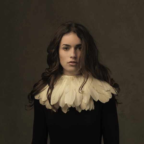 Girl with Feather Collar I