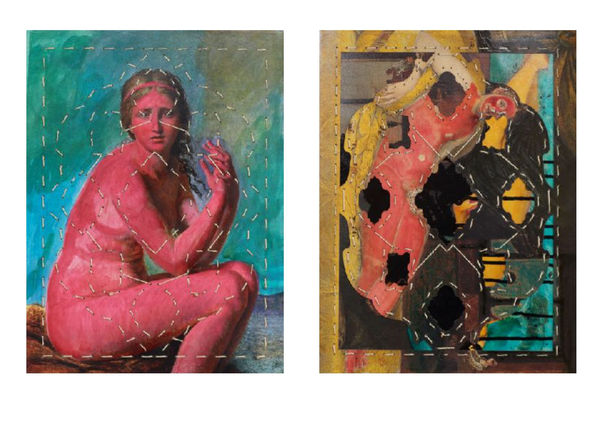 Double Vénus sur Psyche (recto verso)