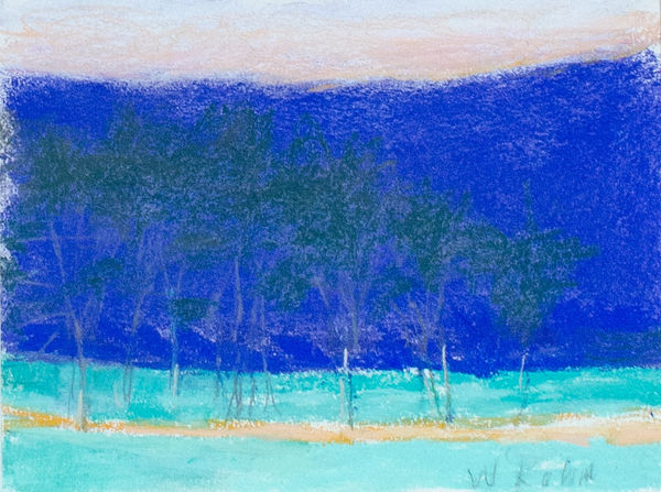 Wolf Kahn, Predominantly Blue, 1997