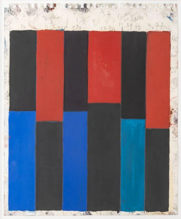 Pat Lipsky, Red/Blue, 2002