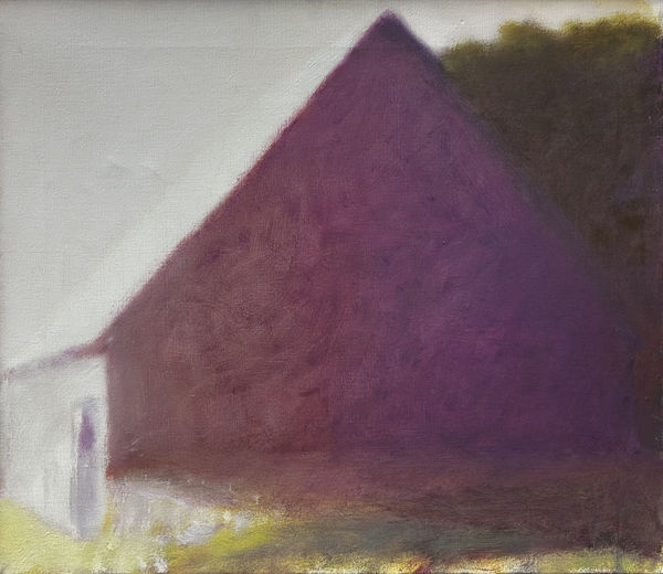 Wolf Kahn, Purple Barn, circa 1975