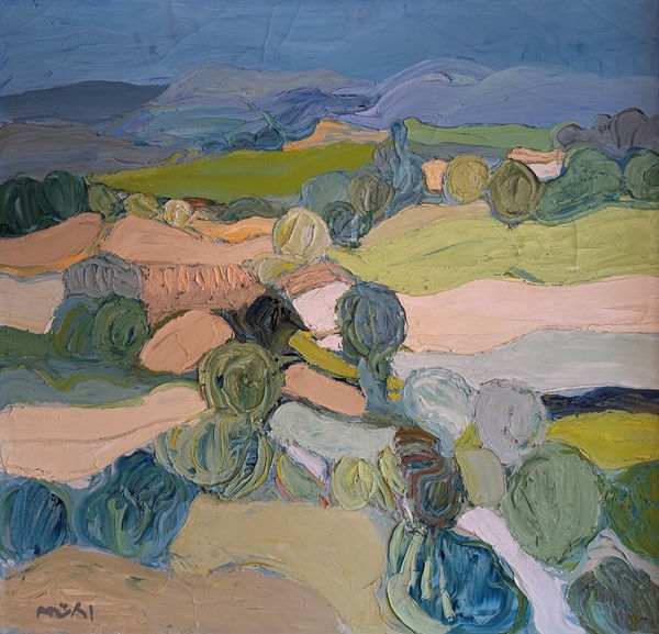 Roger Muhl, Abstract Landscape, circa 1980