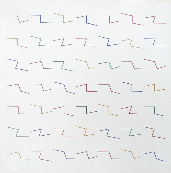 rainbow lines with canvas