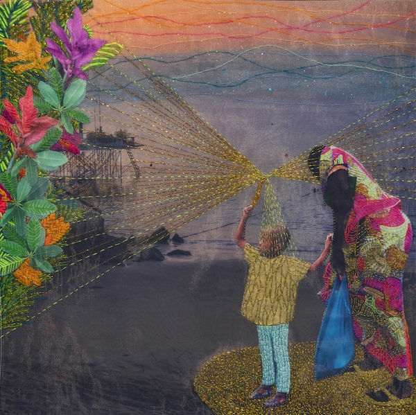 Joana Choumali, It has been hiding behind the sun, 2020