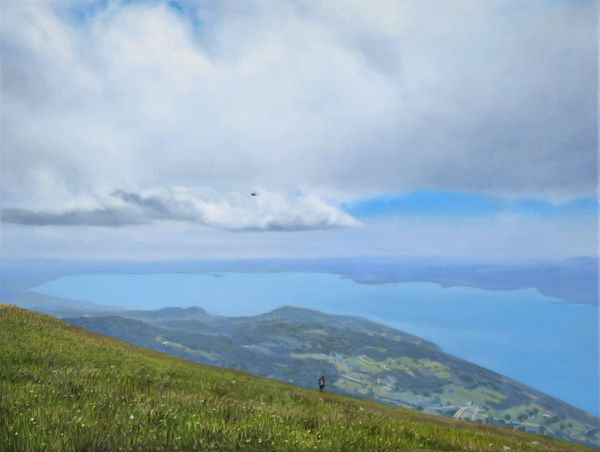 Philip Braham, Lake Garda from Monte Baldo, with the Fall of Icarus, 2025